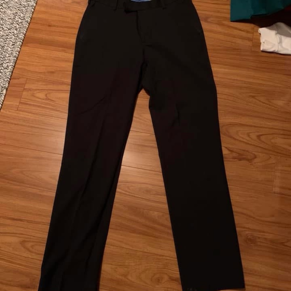 Men’s Black Dress Pants with Formal Fabric